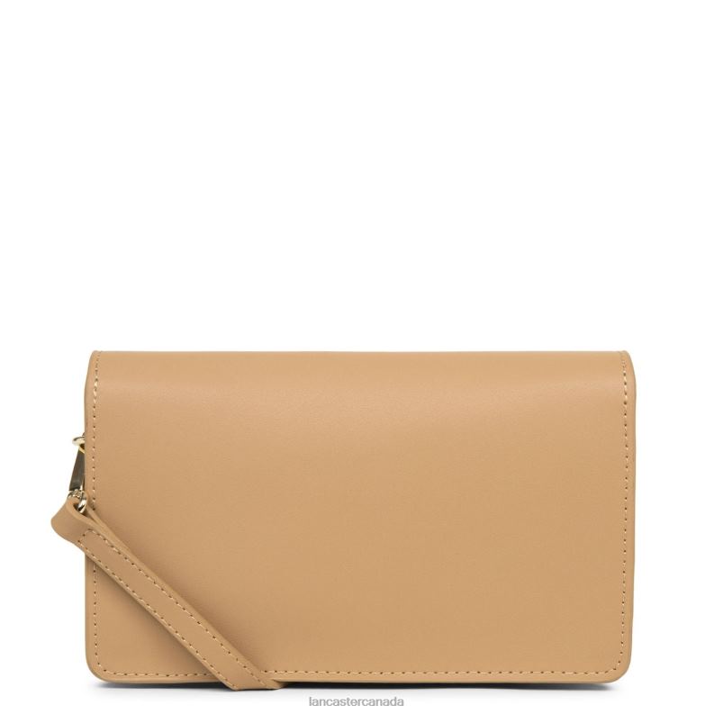 Women Small Clutch City Philos 4J6H1078 Bag Naturel Lancaster Paris