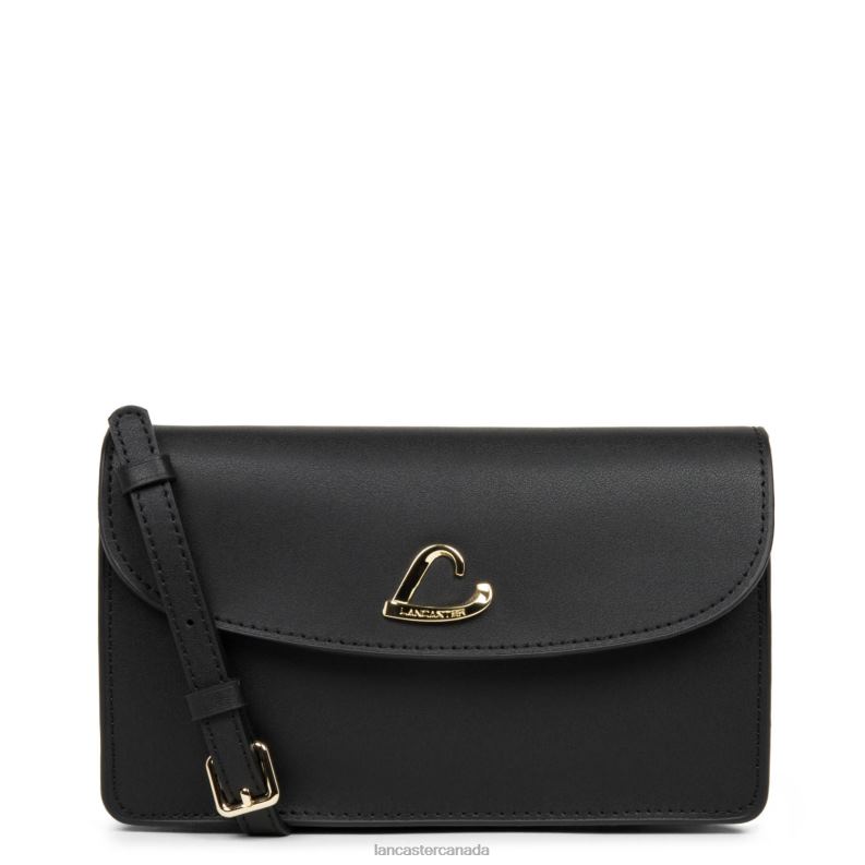 Women Small Clutch City Philos 4J6H1079 Bag Noir Lancaster Paris