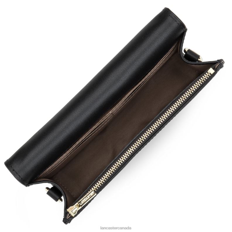Women Small Clutch City Philos 4J6H1079 Bag Noir Lancaster Paris