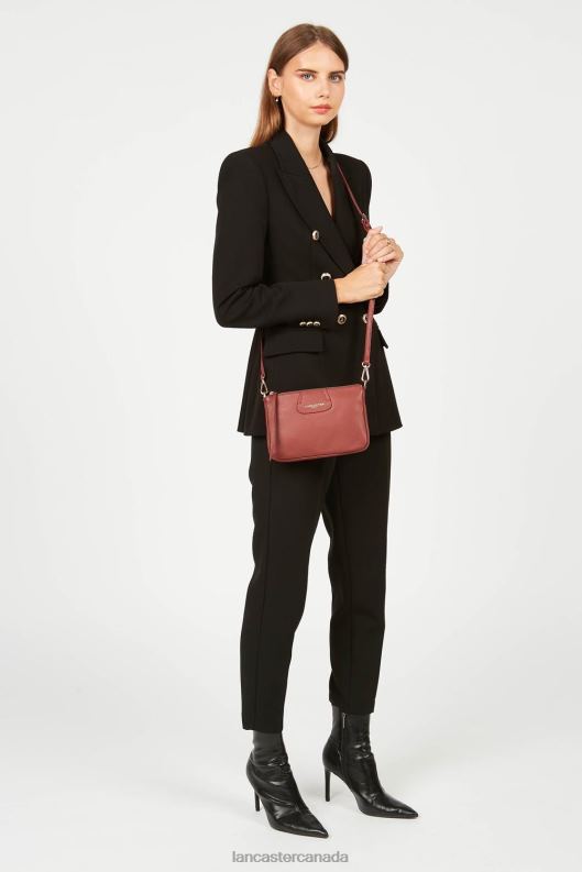 Women Small Clutch Dune 4J6H941 Bag Bois Rouge Lancaster Paris