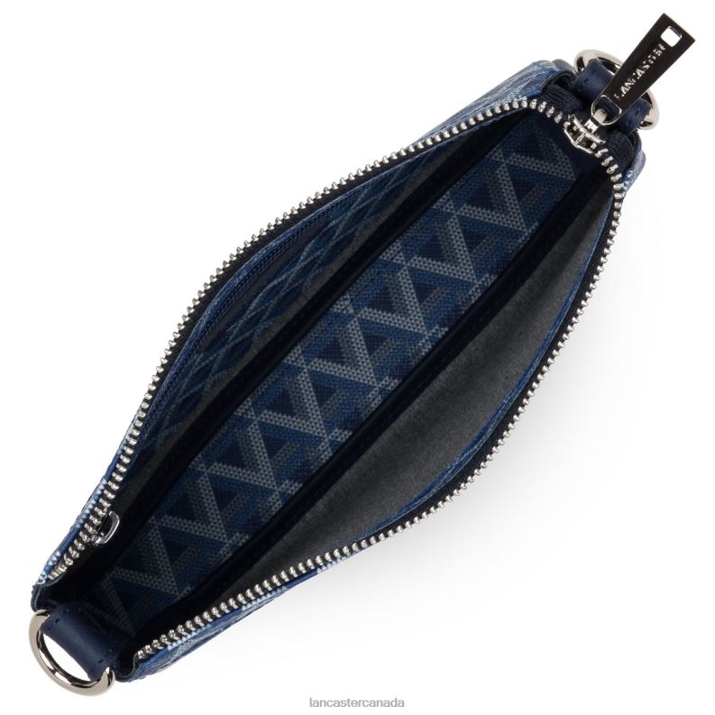 Women Small Clutch Ikon 4J6H1082 Bag Bleu Electrique Lancaster Paris