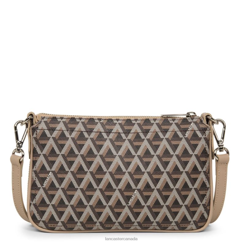 Women Small Clutch Ikon 4J6H1083 Bag Marron-Nude Lancaster Paris