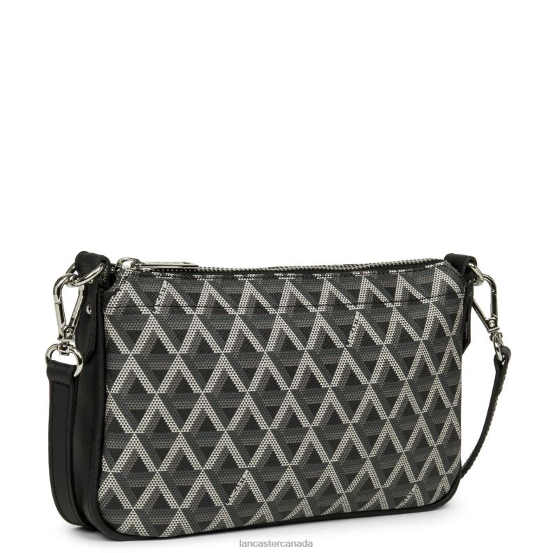 Women Small Clutch Ikon 4J6H1084 Bag Noir Lancaster Paris