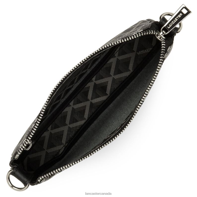 Women Small Clutch Ikon 4J6H1084 Bag Noir Lancaster Paris
