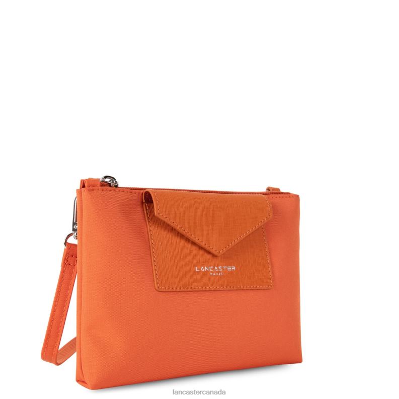 Women Small Clutch Smart Kba 4J6H607 Bag Orange Lancaster Paris