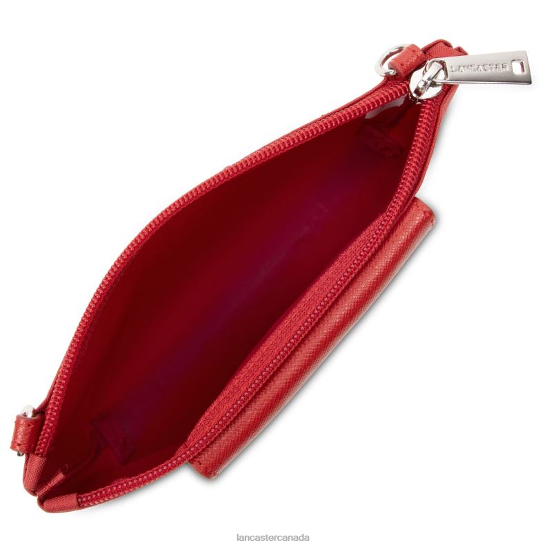 Women Small Clutch Smart Kba 4J6H609 Bag Rouge Lancaster Paris