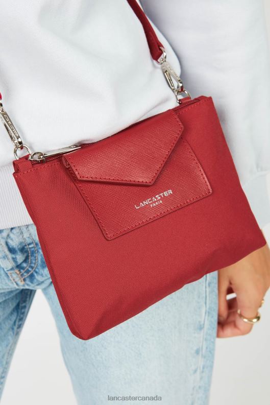 Women Small Clutch Smart Kba 4J6H609 Bag Rouge Lancaster Paris