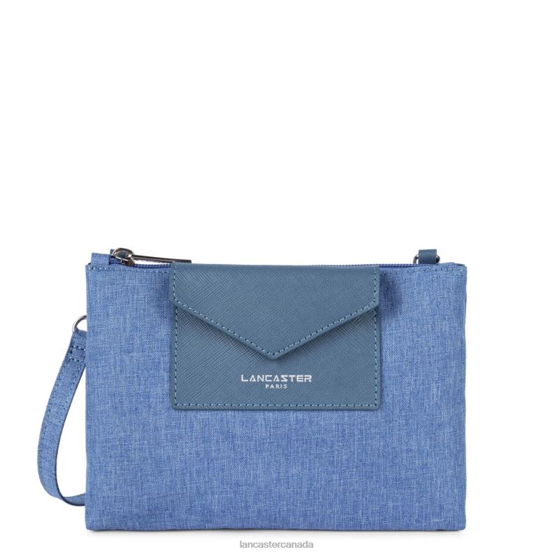 Women Small Clutch Smart Kba 4J6H622 Bag Bleu Stone Lancaster Paris