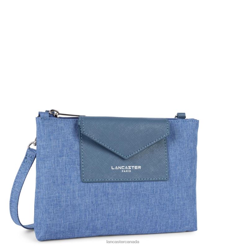 Women Small Clutch Smart Kba 4J6H622 Bag Bleu Stone Lancaster Paris