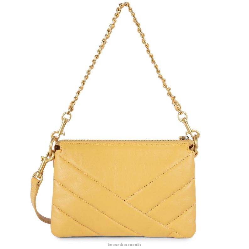 Women Small Clutch Soft Matelasse 4J6H1016 Bag Ocre Lancaster Paris