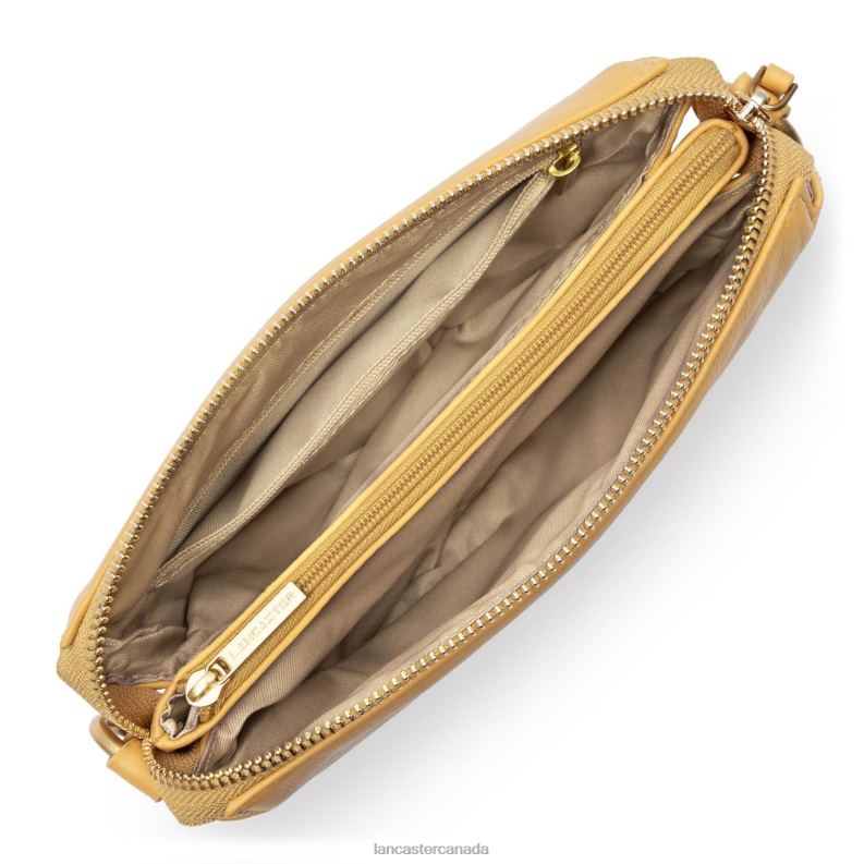 Women Small Clutch Soft Matelasse 4J6H1016 Bag Ocre Lancaster Paris