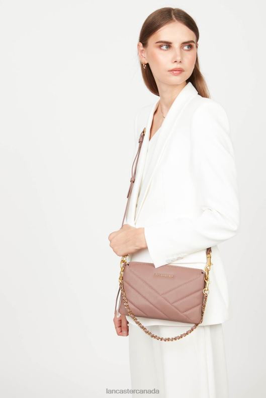 Women Small Clutch Soft Matelasse 4J6H1019 Bag Rose Antic Lancaster Paris