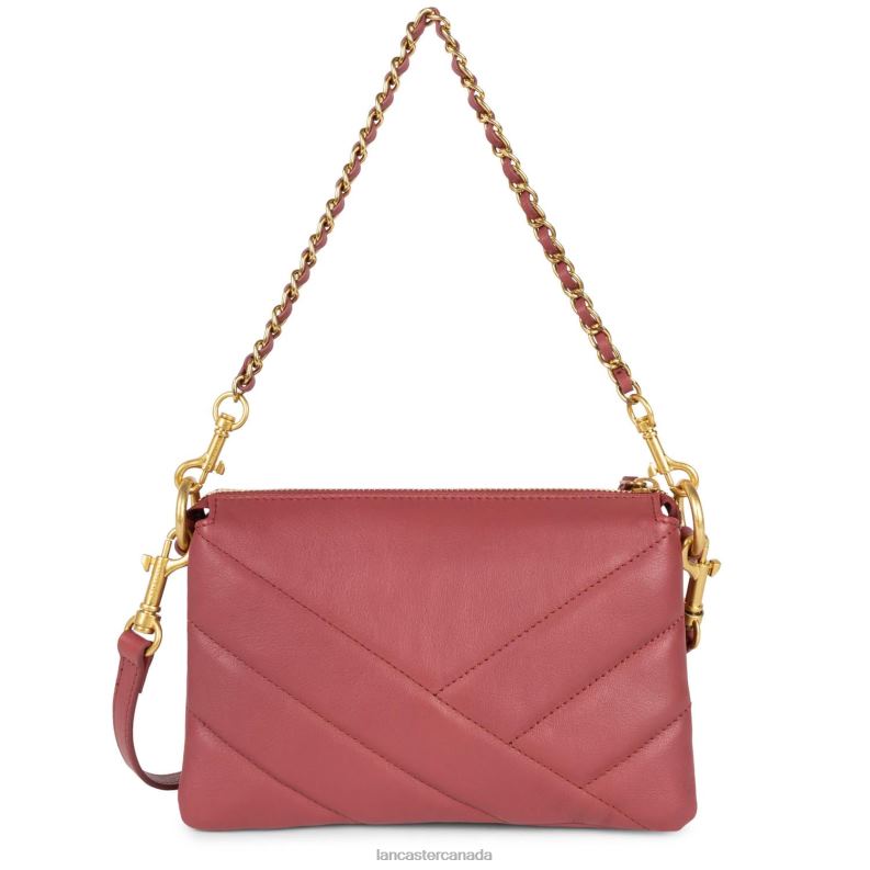 Women Small Clutch Soft Matelasse 4J6H1026 Bag Framboise Lancaster Paris