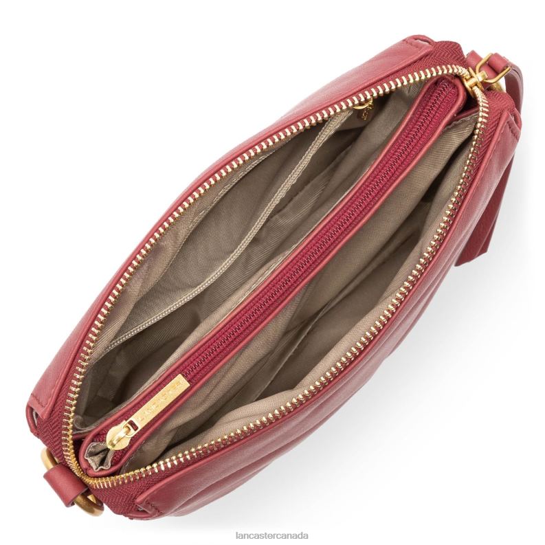 Women Small Clutch Soft Matelasse 4J6H1026 Bag Framboise Lancaster Paris