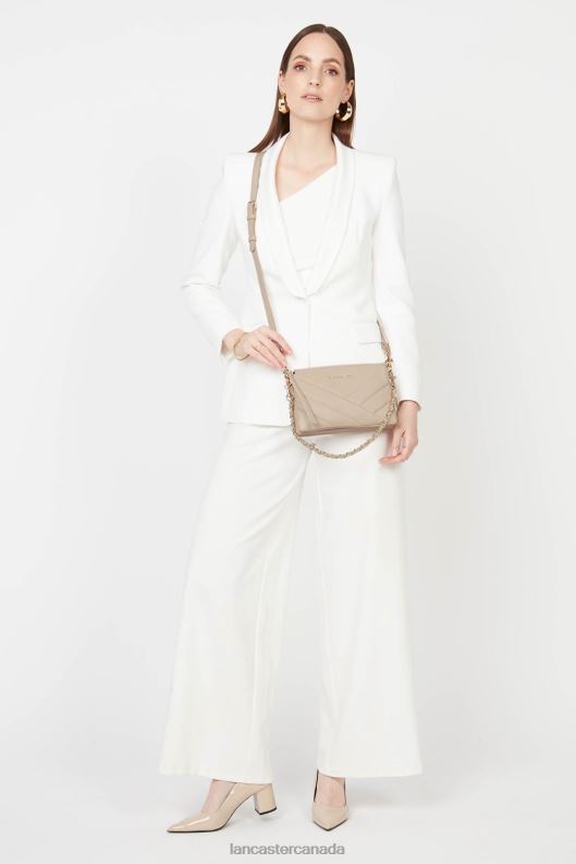 Women Small Clutch Soft Matelasse 4J6H1027 Bag Beige Lancaster Paris