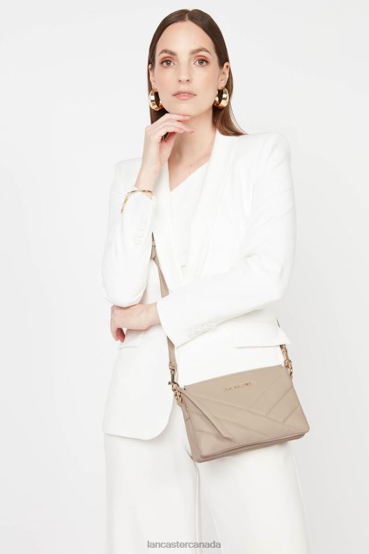 Women Small Clutch Soft Matelasse 4J6H1027 Bag Beige Lancaster Paris