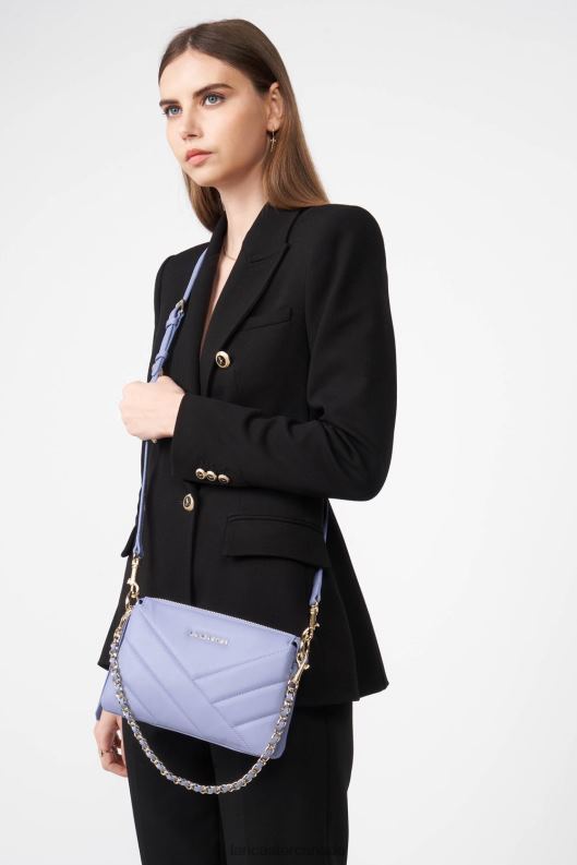 Women Small Clutch Soft Matelasse 4J6H1029 Bag Lavande Lancaster Paris