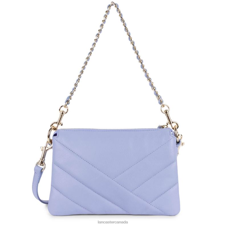 Women Small Clutch Soft Matelasse 4J6H1029 Bag Lavande Lancaster Paris