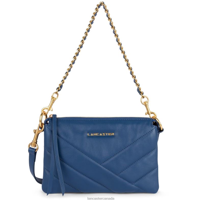 Women Small Clutch Soft Matelasse 4J6H1031 Bag Bleu Lancaster Paris