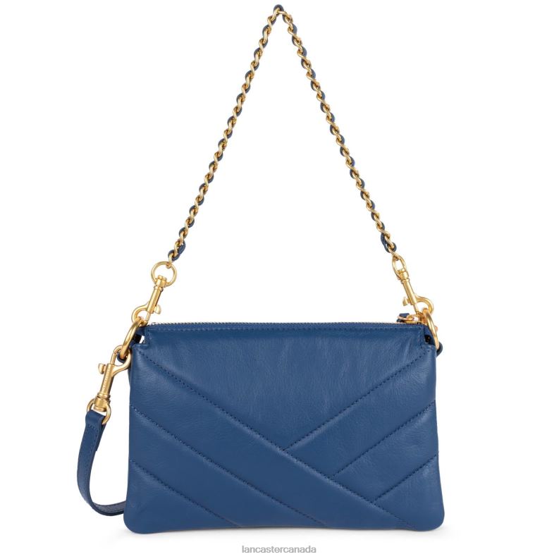 Women Small Clutch Soft Matelasse 4J6H1031 Bag Bleu Lancaster Paris