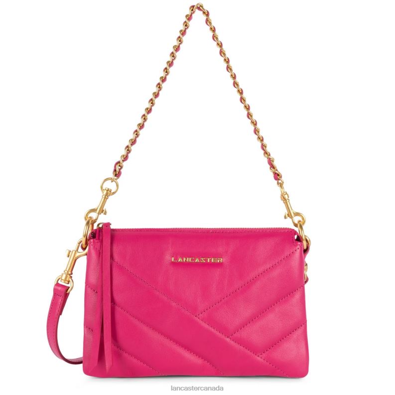 Women Small Clutch Soft Matelasse 4J6H1032 Bag Fuxia Lancaster Paris