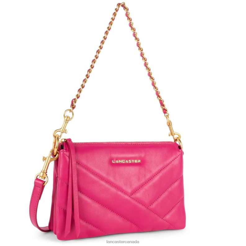 Women Small Clutch Soft Matelasse 4J6H1032 Bag Fuxia Lancaster Paris