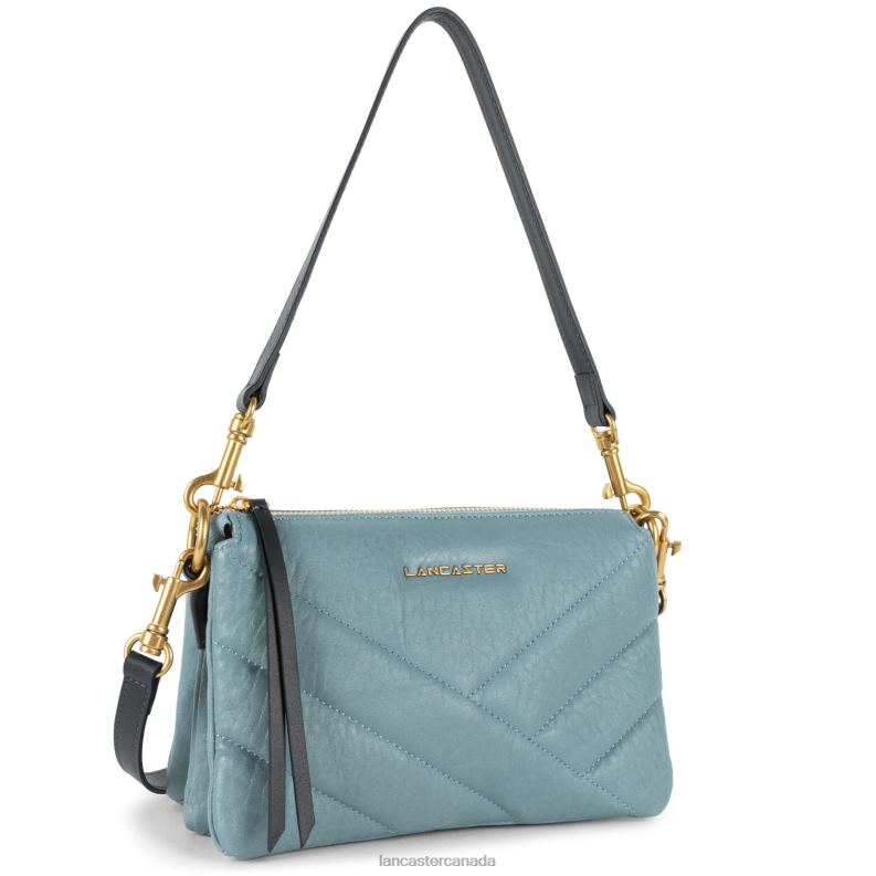 Women Small Clutch Wild Matelasse 4J6H1230 Bag Bleu Cendre Lancaster Paris