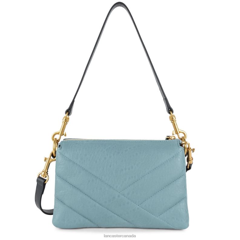 Women Small Clutch Wild Matelasse 4J6H1230 Bag Bleu Cendre Lancaster Paris
