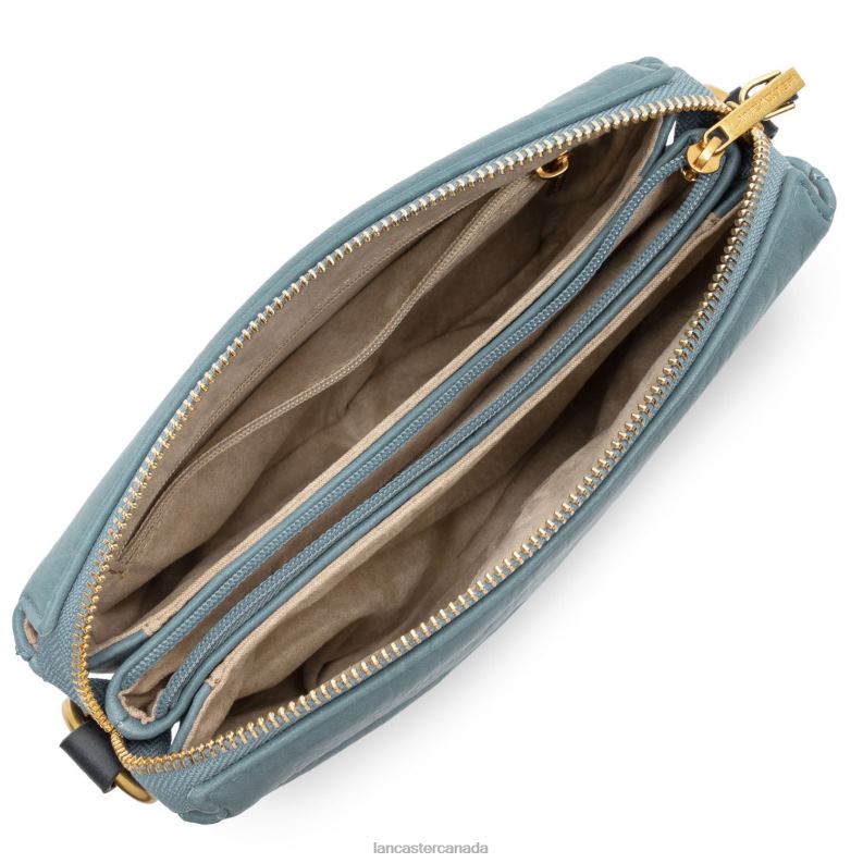 Women Small Clutch Wild Matelasse 4J6H1230 Bag Bleu Cendre Lancaster Paris
