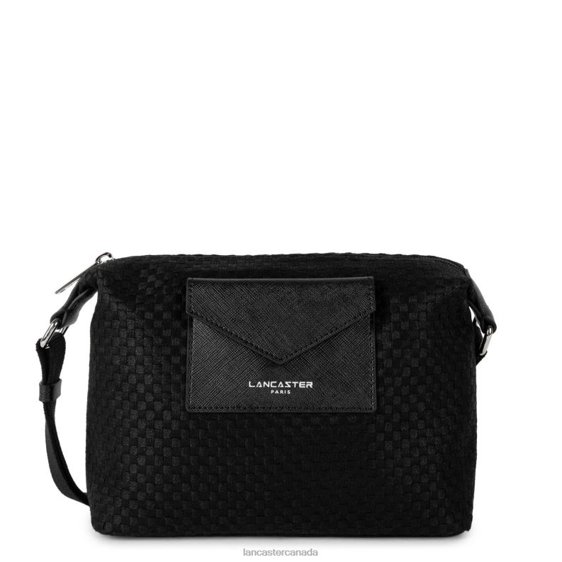 Women Crossbody Bag Actual Damier Tresse 4J6H2136 Bag Noir Lancaster Paris
