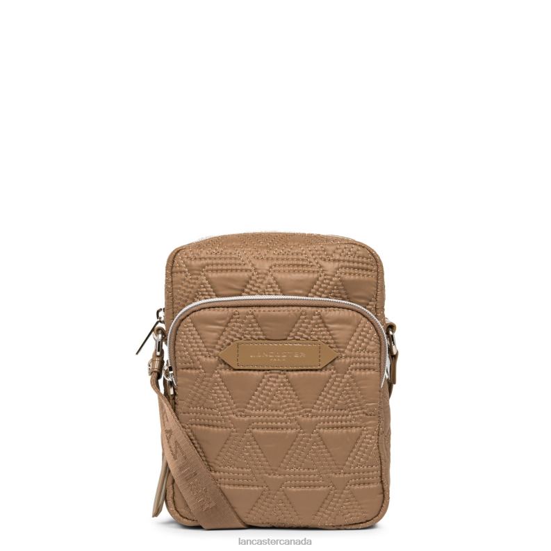 Women Crossbody Bag Actual Ikon Matelasse 4J6H2229 Bag Camel Lancaster Paris