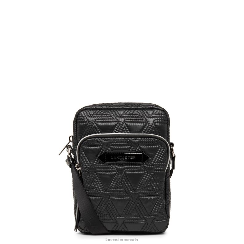 Women Crossbody Bag Actual Ikon Matelasse 4J6H2231 Bag Noir Lancaster Paris