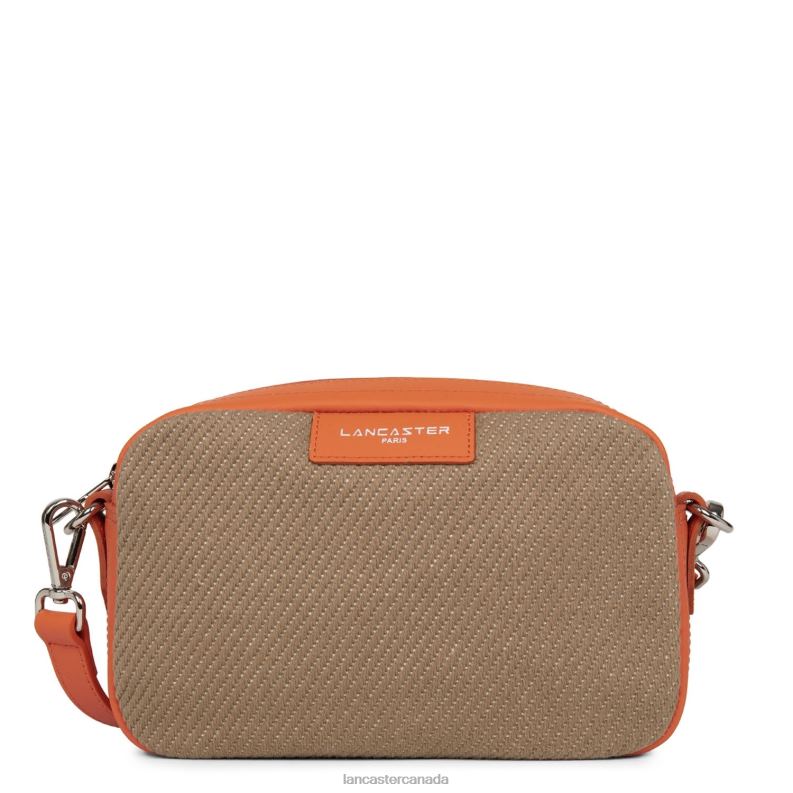 Women Crossbody Bag Actual Midi-Pyrenees 4J6H2128 Bag Orange Lancaster Paris