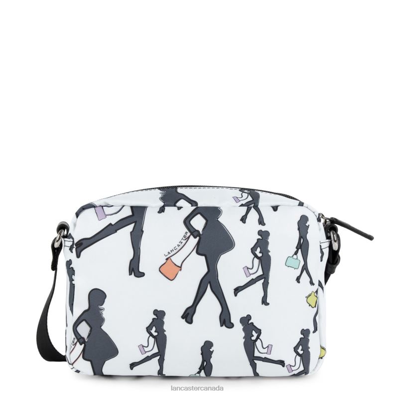 Women Crossbody Bag Basic Pompon 4J6H1773 Bag Blanc Multi Lancaster Paris
