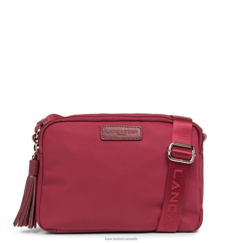 Women Crossbody Bag Basic Pompon 4J6H1776 Bag Framboise Lancaster Paris