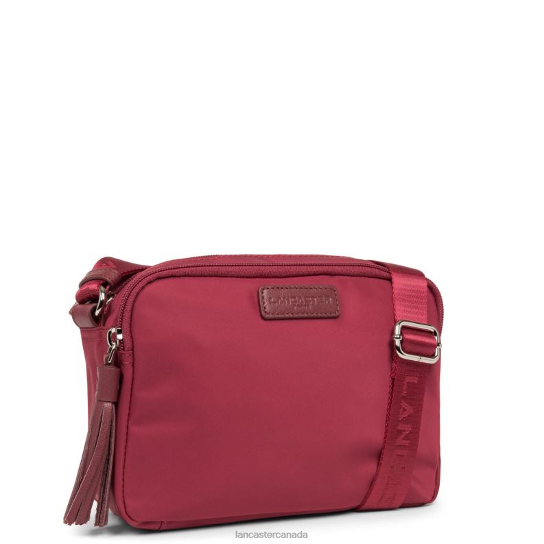 Women Crossbody Bag Basic Pompon 4J6H1776 Bag Framboise Lancaster Paris