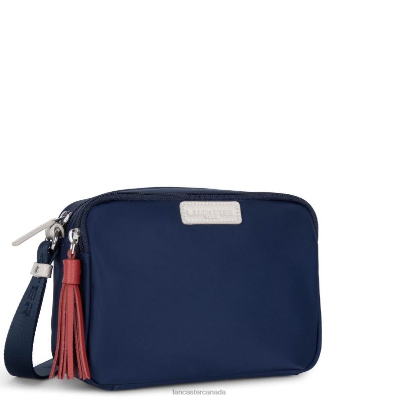 Women Crossbody Bag Basic Pompon 4J6H1781 Bag Bleu Fonce-Beige-Rouge Lancaster Paris