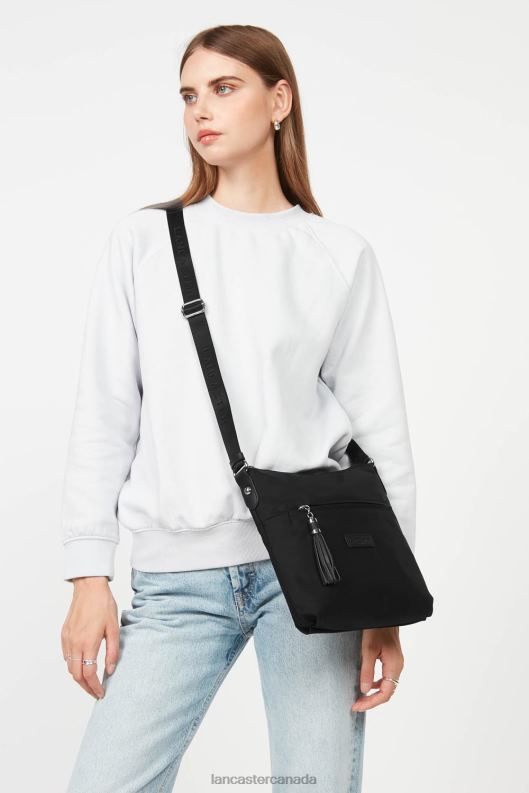 Women Crossbody Bag Basic Pompon 4J6H2357 Bag Noir Lancaster Paris