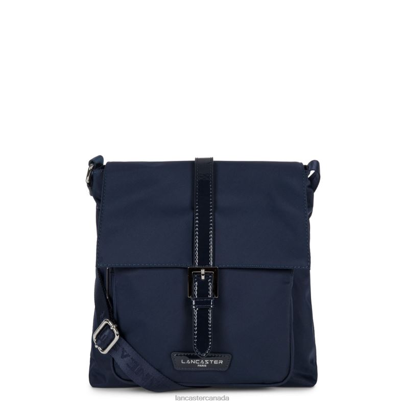 Women Crossbody Bag Basic Verni 4J6H1835 Bag Bleu Fonce Lancaster Paris