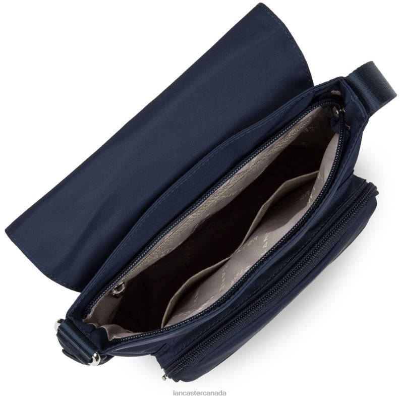 Women Crossbody Bag Basic Verni 4J6H1835 Bag Bleu Fonce Lancaster Paris
