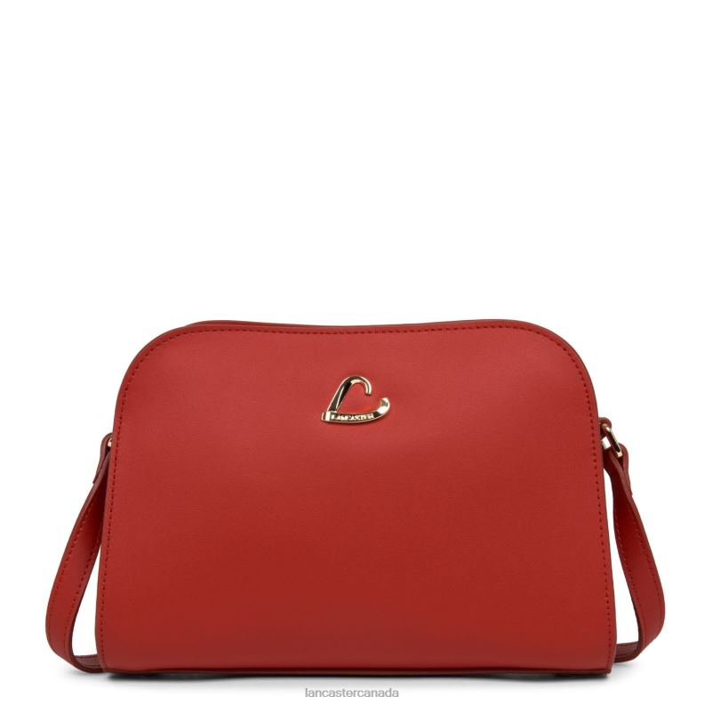 Women Crossbody Bag City Philos 4J6H1673 Bag Rouge Lancaster Paris