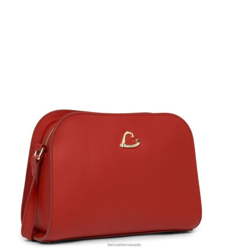 Women Crossbody Bag City Philos 4J6H1673 Bag Rouge Lancaster Paris
