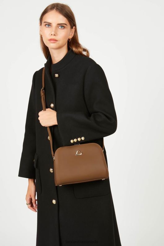 Women Crossbody Bag City Philos 4J6H1676 Bag Noisette Lancaster Paris
