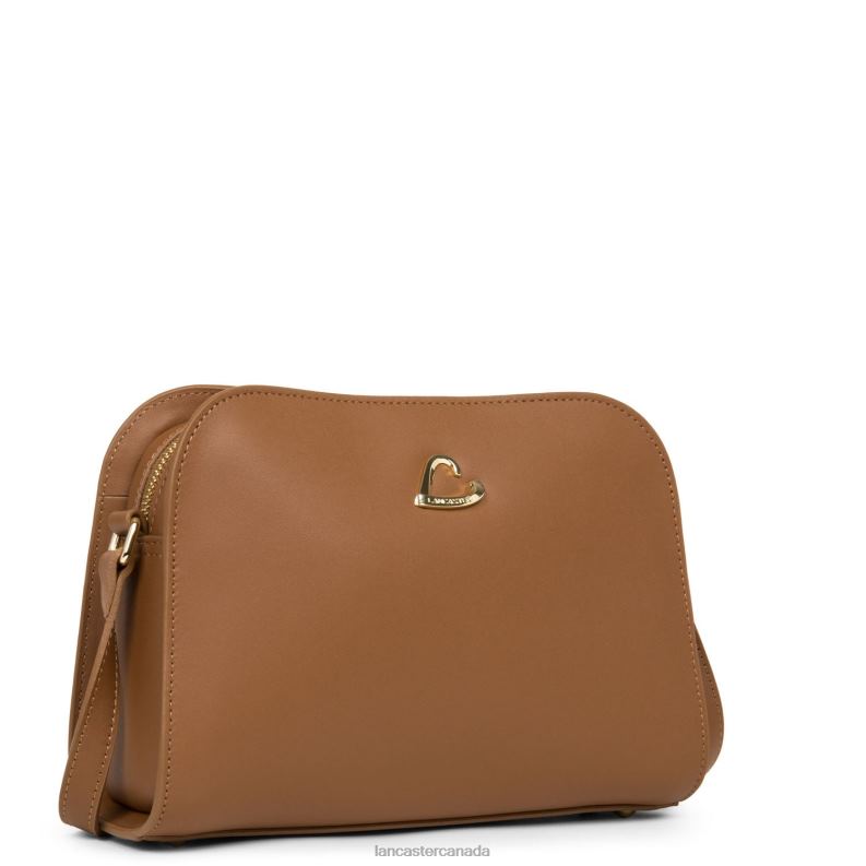 Women Crossbody Bag City Philos 4J6H1676 Bag Noisette Lancaster Paris