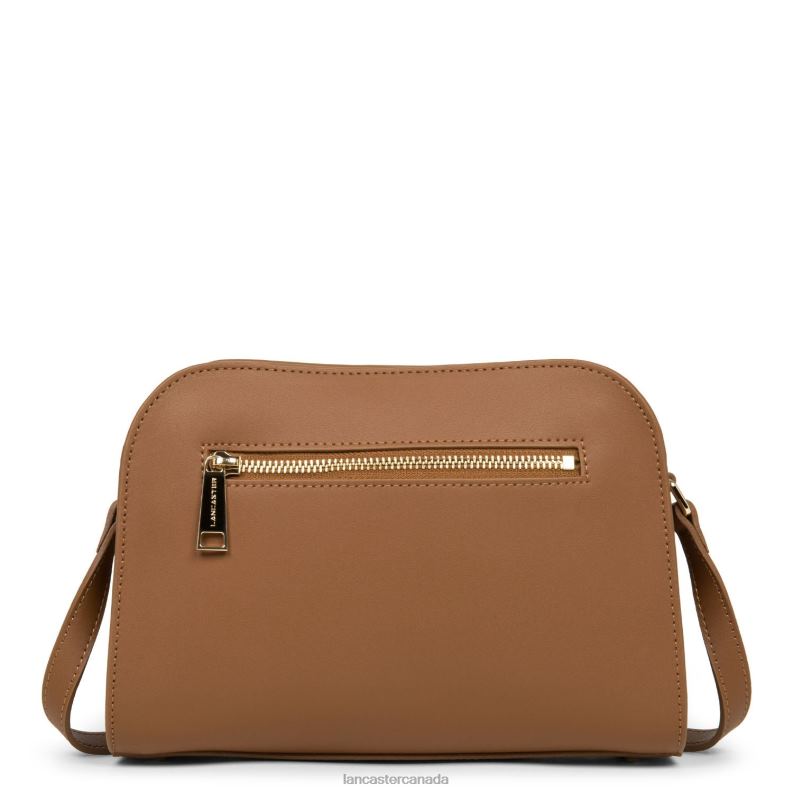 Women Crossbody Bag City Philos 4J6H1676 Bag Noisette Lancaster Paris