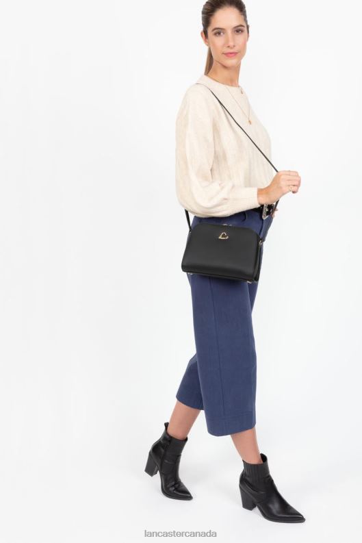 Women Crossbody Bag City Philos 4J6H1677 Bag Noir Lancaster Paris