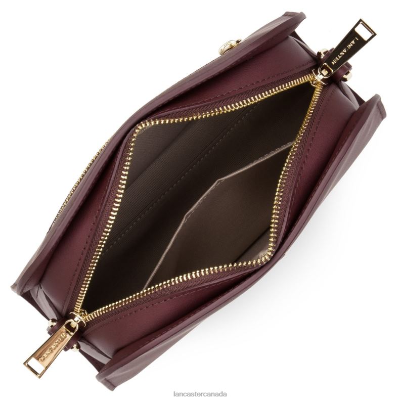 Women Crossbody Bag City Philos 4J6H1678 Bag Pourpre Lancaster Paris