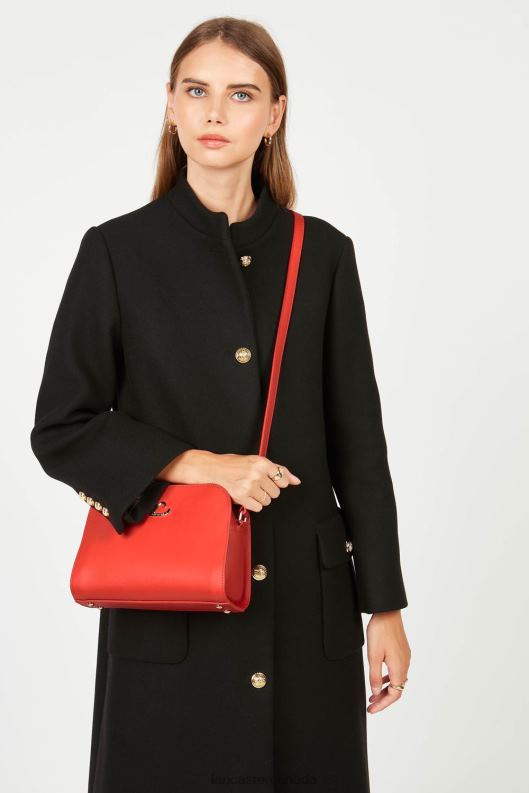 Women Crossbody Bag City Philos 4J6H1689 Bag Corail Lancaster Paris