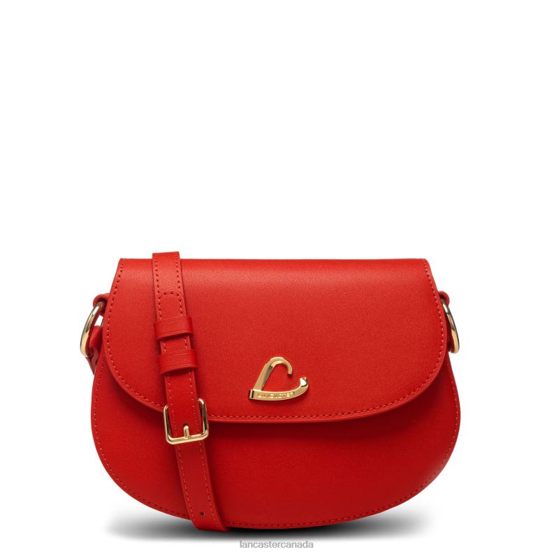 Women Crossbody Bag City Philos New 4J6H2175 Bag Vermillon Lancaster Paris