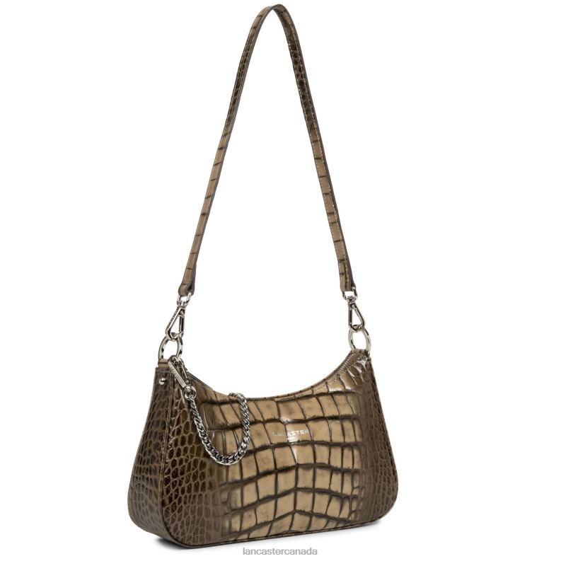 Women Crossbody Bag Croco Hors Serie 4J6H2025 Bag Naturel Lancaster Paris